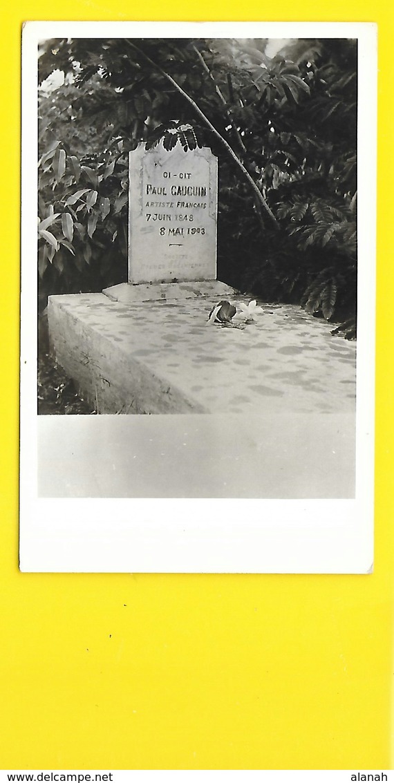 Carte Photo Tombe De Paul GAUGUIN Société Des Etudes Océaniennes - Französisch-Polynesien