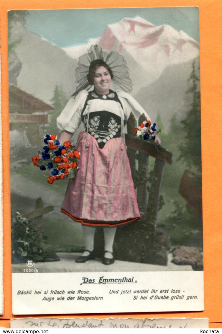 FEL1358, Das Emmenthal, Femme En Costume Traditionel,  Circulée - Thal