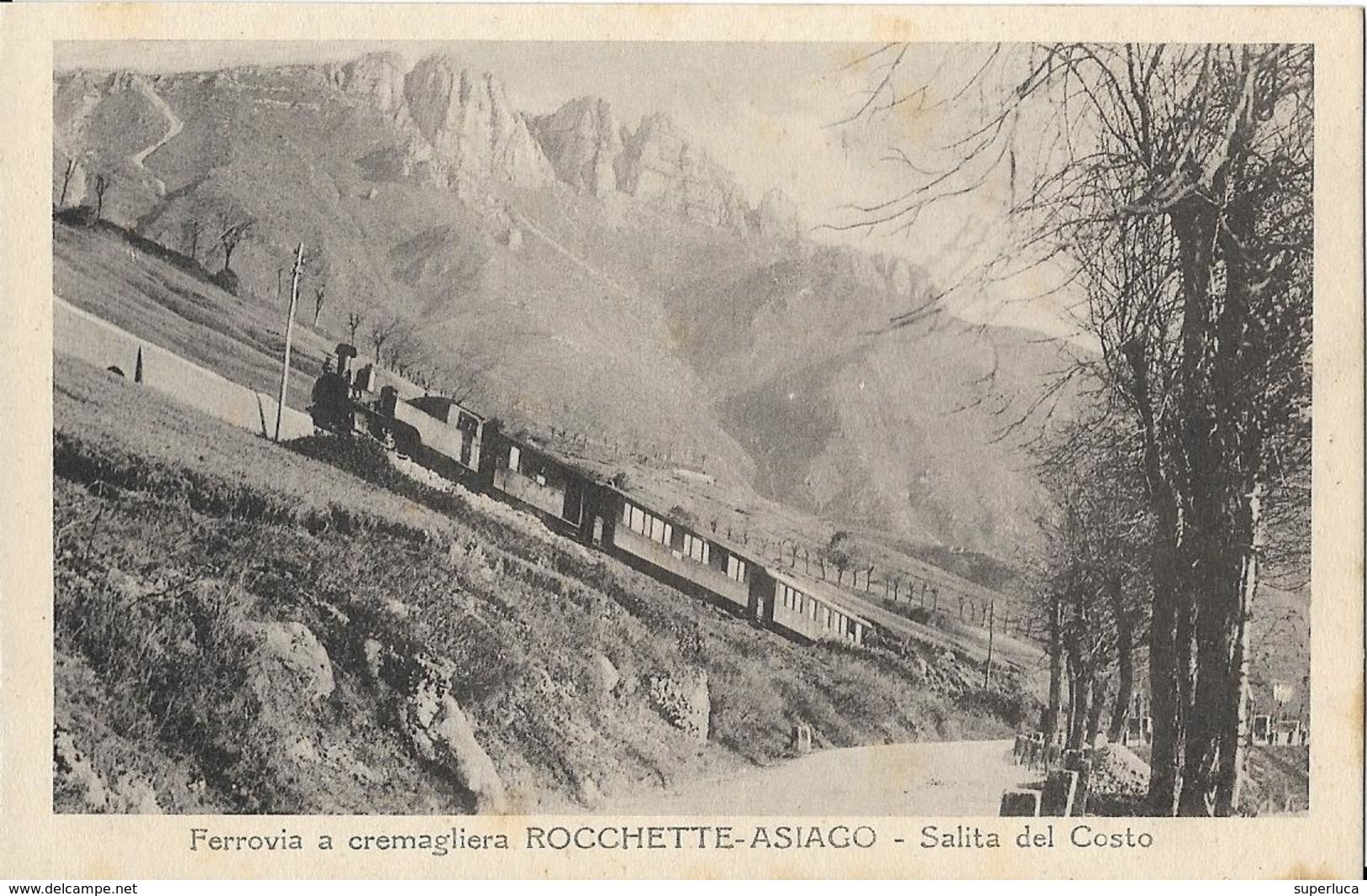 7-ASIAGO-FERROVIA A CREMAGLIERA ROCCHETTE-ASIAGO-SALITA DEL COSTO - Funicolari