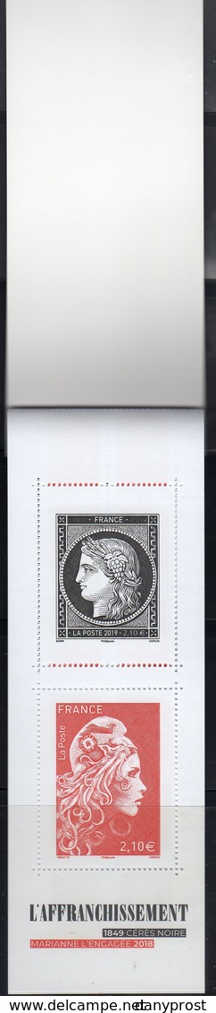 2019 / 1er FEUILLET Intérieur Du Carnet " L'AFFRANCHISSEMENT-CERES 1849-MARIANNE L'ENGAGEE 2018 " SUPERBE NEUF - Neufs