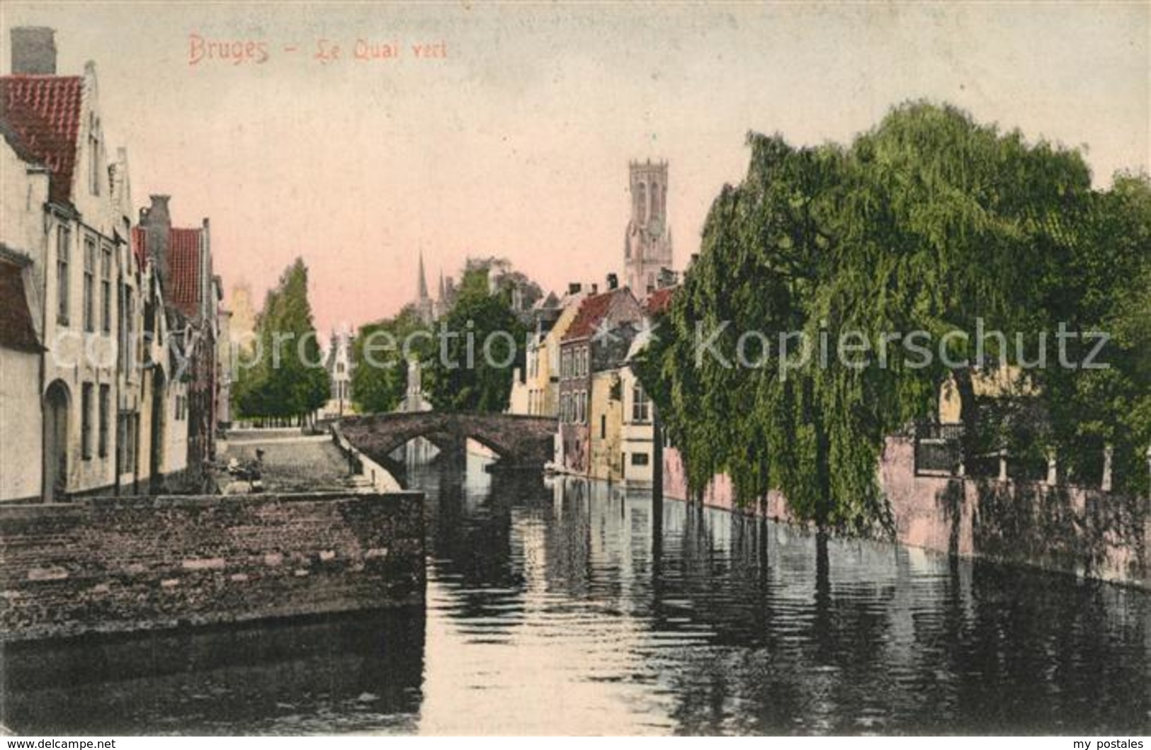 73524555 Bruges_Brugge_Flandre Le Quai Vert - Andere & Zonder Classificatie