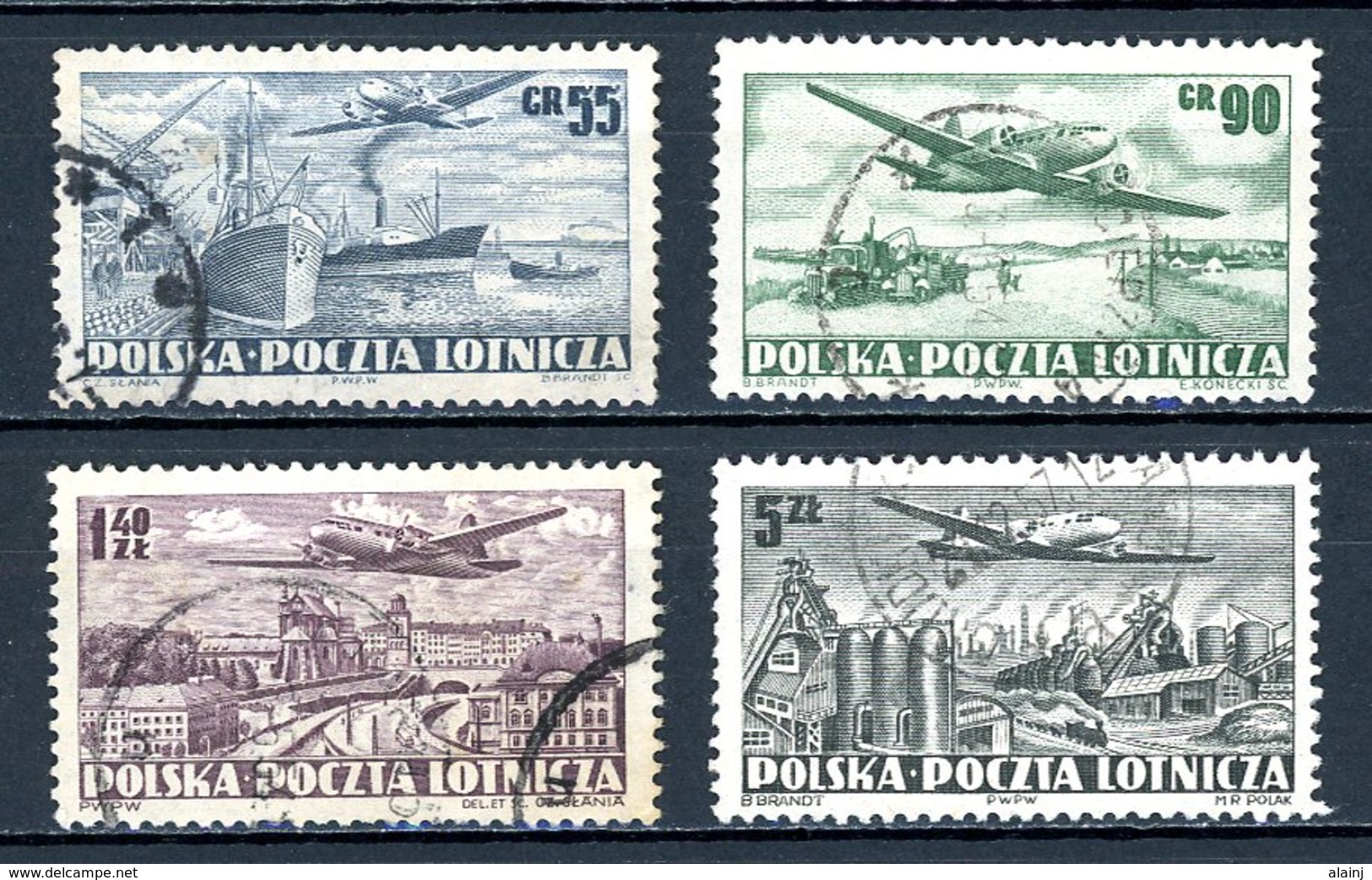 Pologne   Y&T   PA 28 - 31    Obl    ---   TTB - Used Stamps