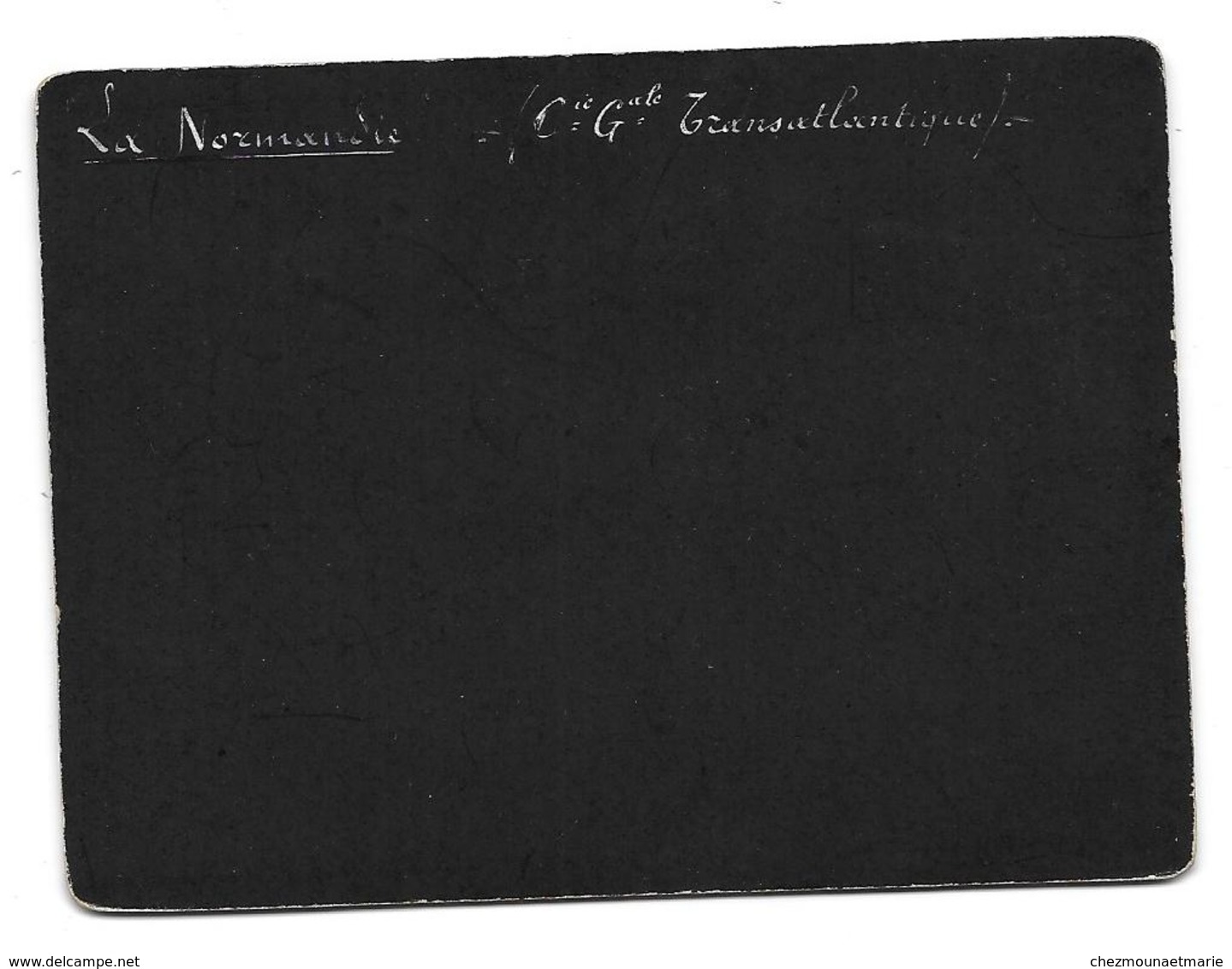 NAVIRE LA NORMANDIE DE LA COMPAGNIE GENERALE TRANSATLANTIQUE - PHOTO CDV 11.5 X 8.5 CM - Bateaux