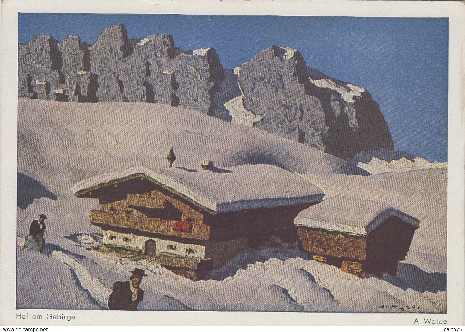 Autriche - Kitzbühel - Hof Am Gebirge - Illustrateur Alfons Walde - Editeur Alfons Walde - Kitzbühel