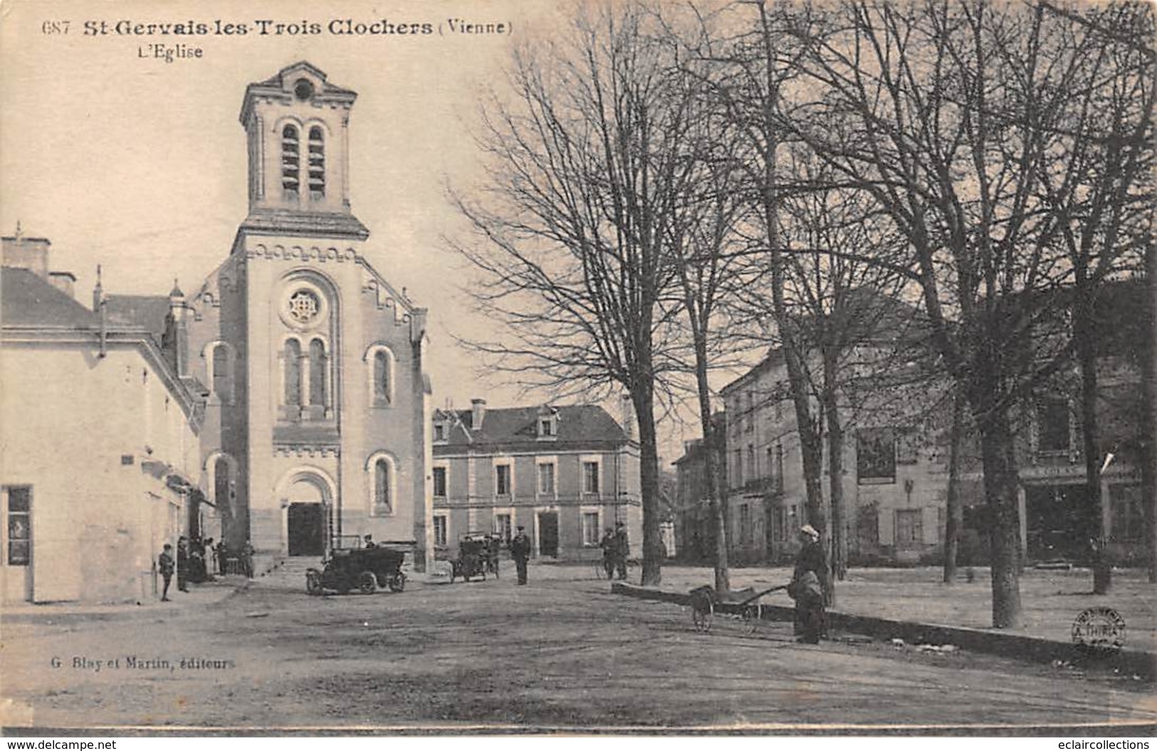 Saint Gervais Les Trois Clochers      86       L'Eglise           (voir Scan) - Saint Gervais Les Trois Clochers