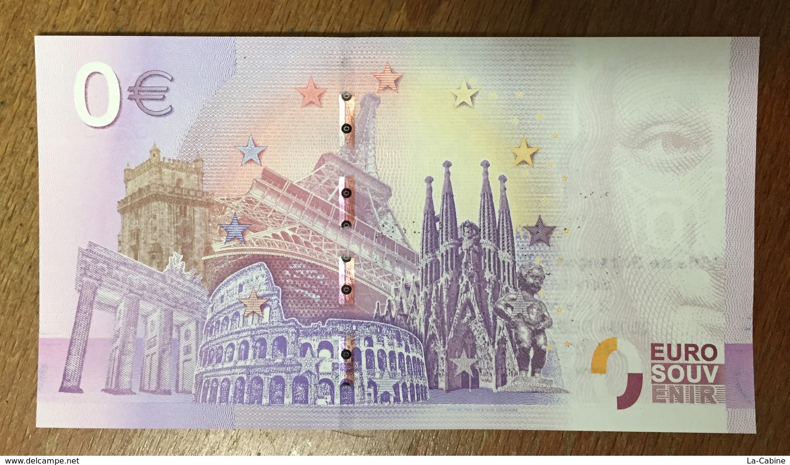 25 BESANÇON CITADELLE LIONS AVEC TAMPON N°3 BILLET 0 EURO SOUVENIR 2018 BANKNOTE BANK NOTE 0 EURO SCHEIN PAPER MONEY - Altri & Non Classificati