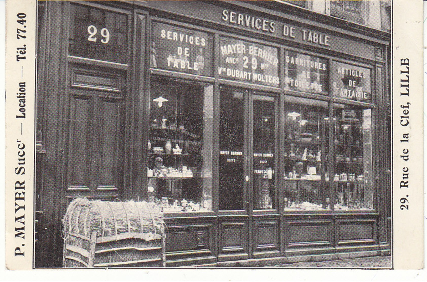 P. Mayer ; Magasin De Services De Table , 1930 , 2 Scans - Lille