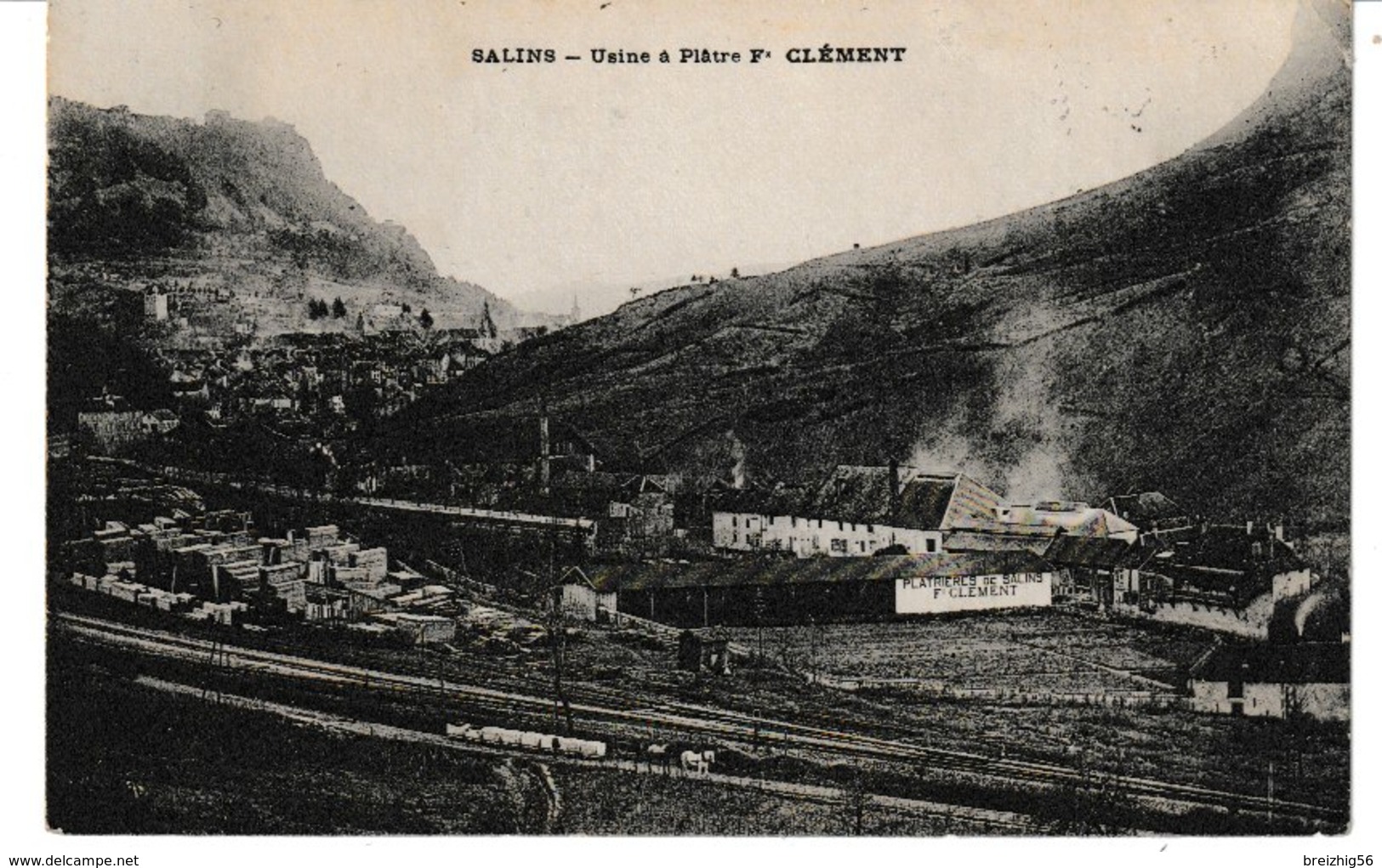 Jura SALINS Usine à Plâtre F. Clément - Altri & Non Classificati