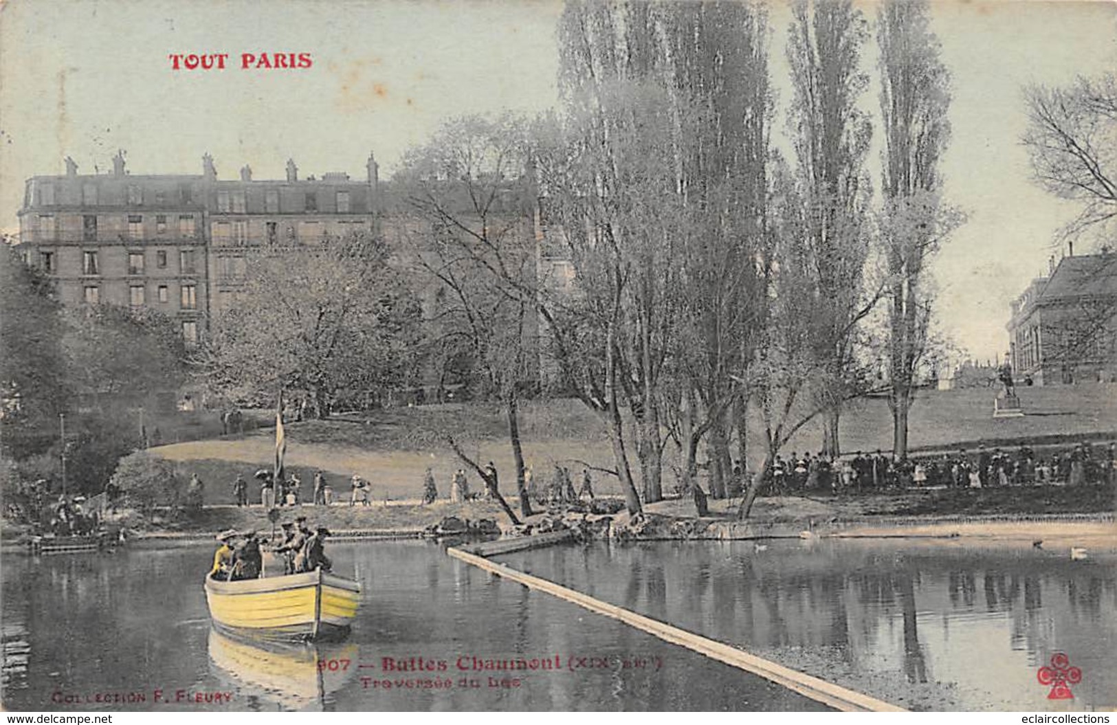 Paris        75019       Buttes Chaumont   Traversée Du Lac     :  Fleury 907         (voir Scan) - Parken, Tuinen