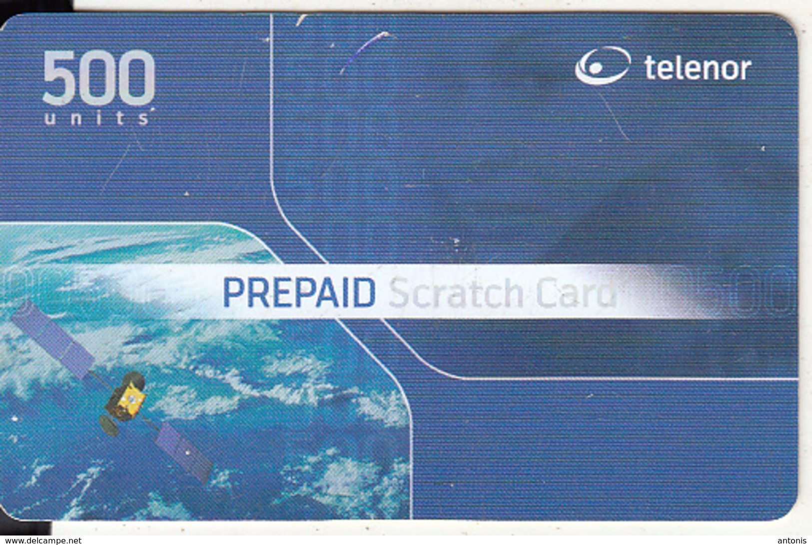 NORWAY - Telenor Satellite Prepaid Card 500 Units, Exp.date 31/12/04, Used - Noruega