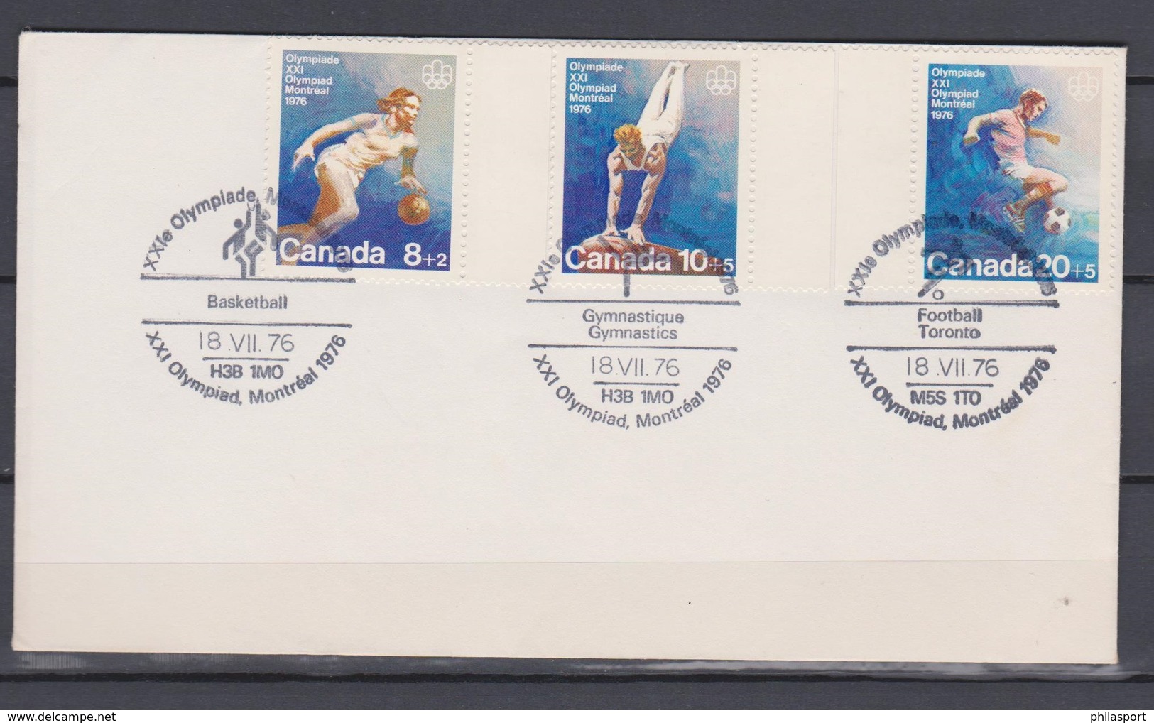 Canada JO Montreal 1976  FDC - Summer 1976: Montreal
