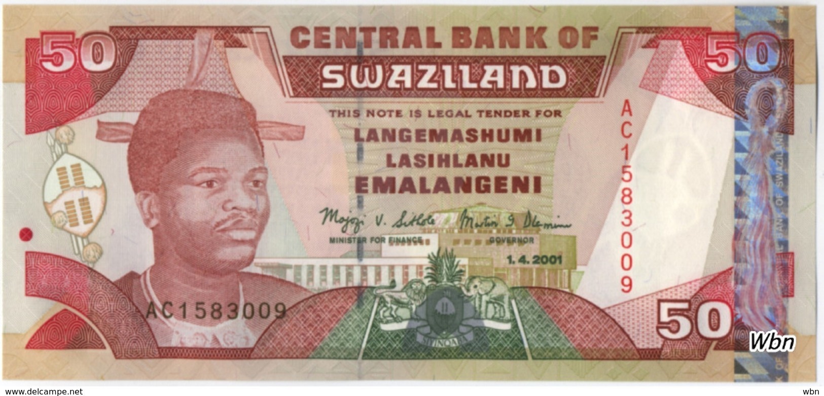 Swaziland 50 Emalangeni (P31) 2001 -UNC- - Swaziland