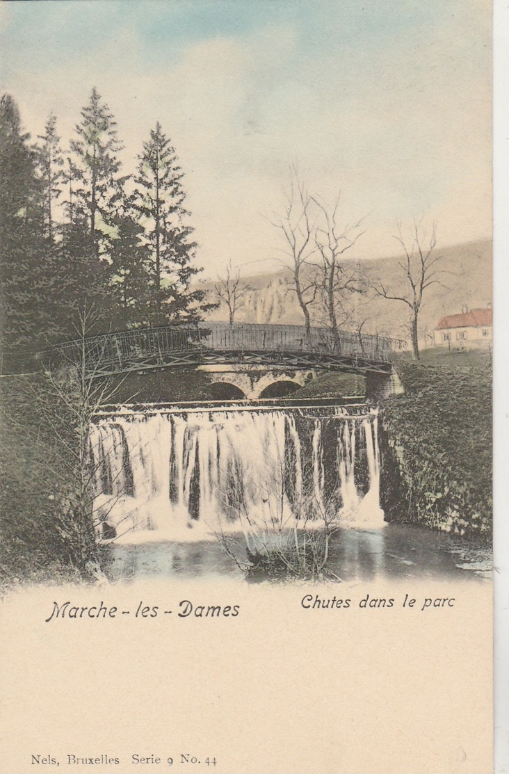 Marche-les-Dames ( Namur ) ,   Chutes Dans Le Parc Du Prince D'Arenberg ,( Nels ,série 9 ,n° 44 , COLORISEE ) - Namur