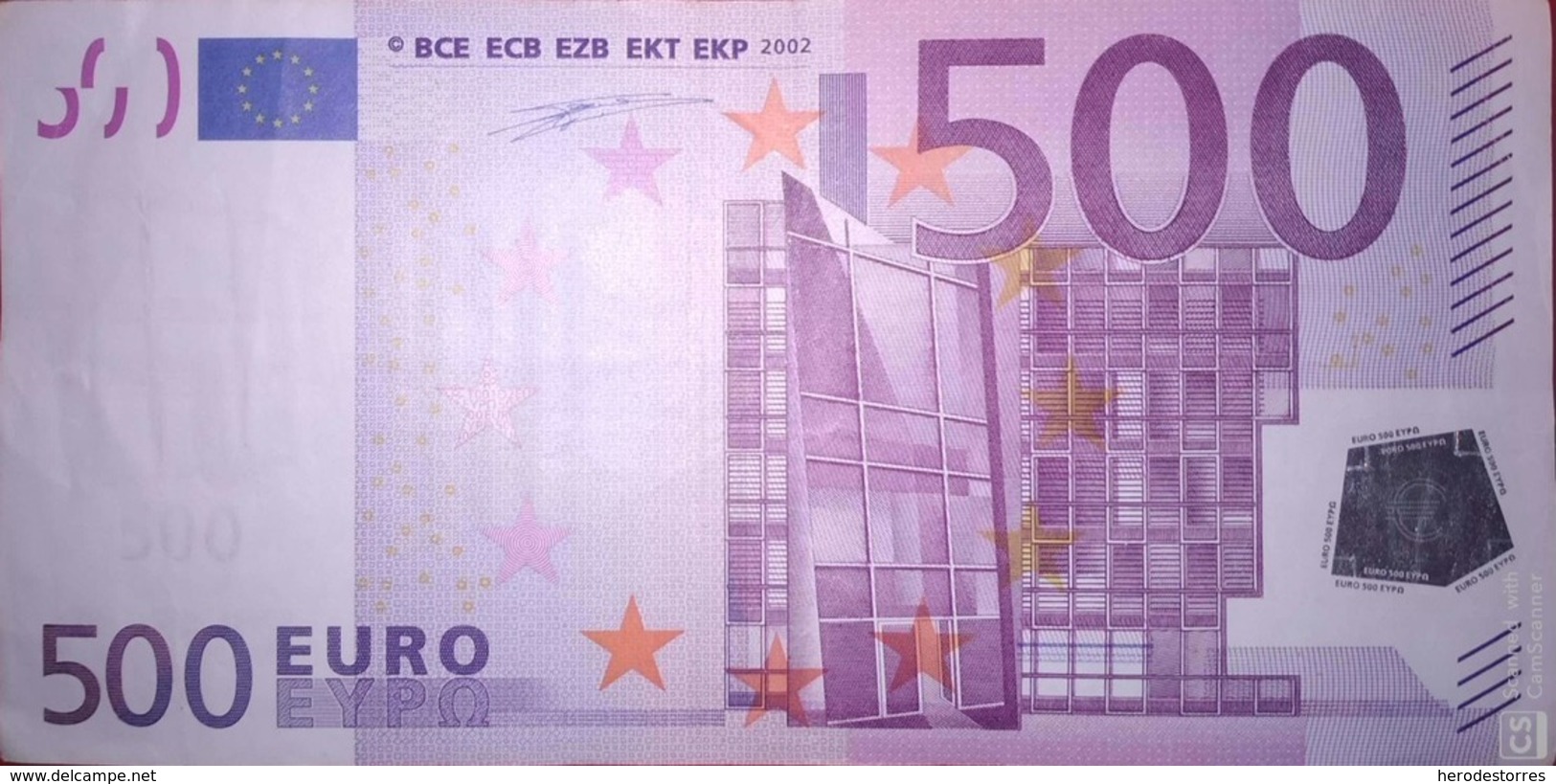 500 EURO BELGICA(Z), T001 ,DUISEMBERG - 500 Euro