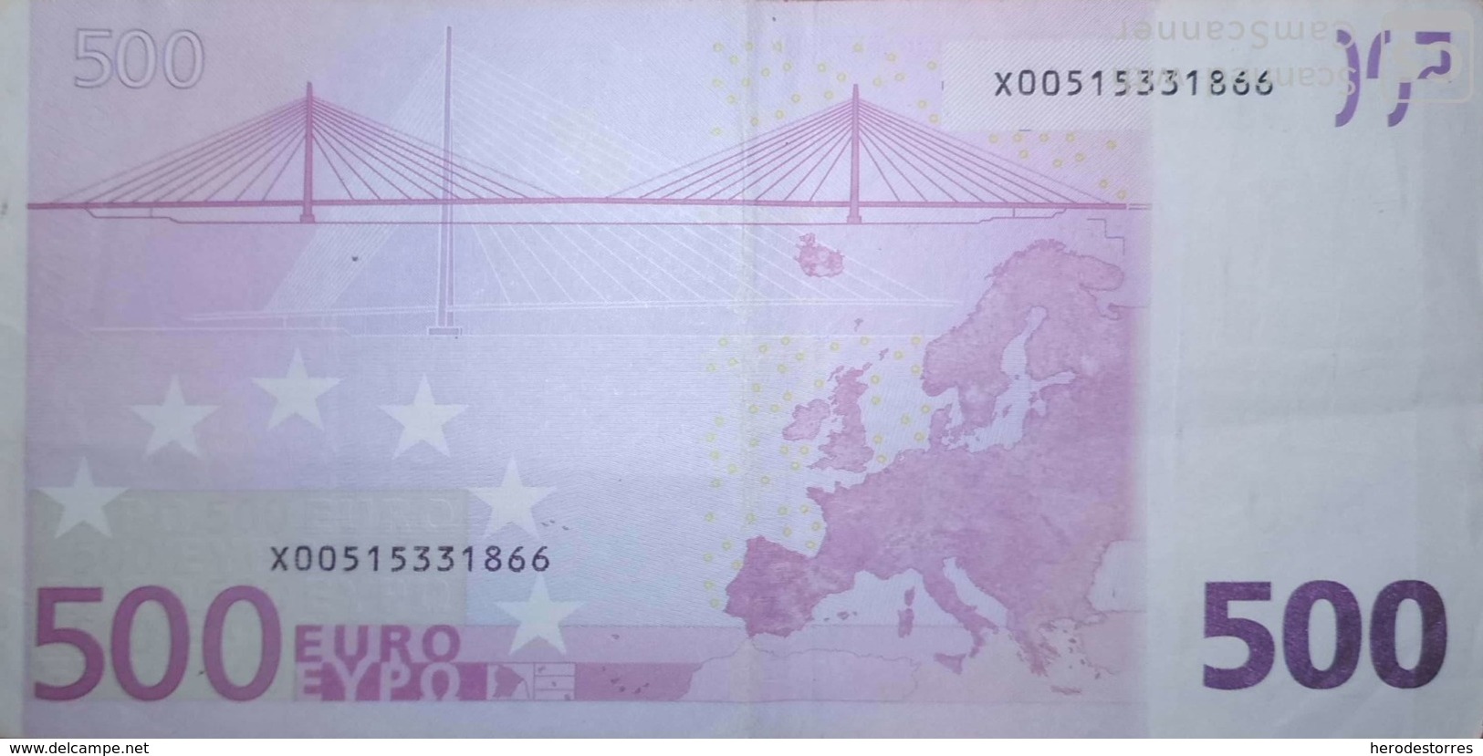 500 EURO ALEMANIA(X), R002  Low Nummer, DUISEMBERG - 500 Euro