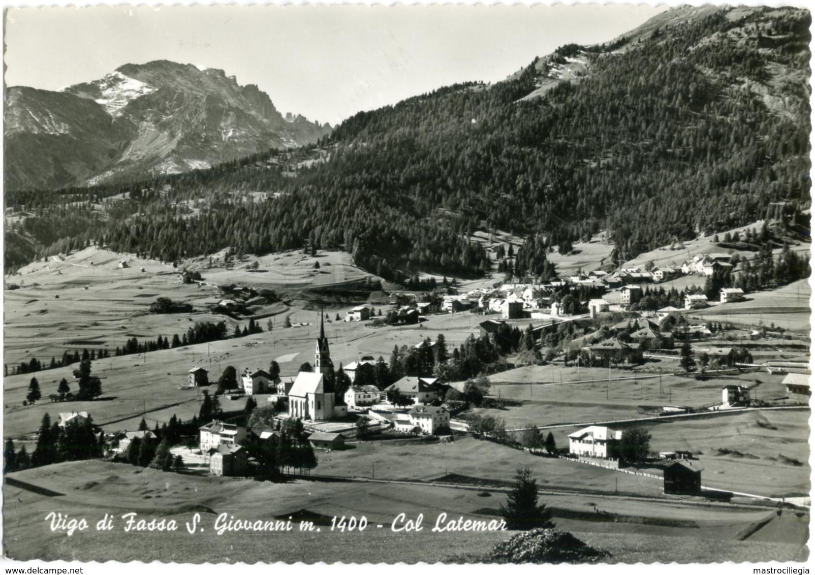 VIGO DI FASSA  S.  SAN GIOVANNI DI FASSA  TRENTO  Val Di Fassa  Panorama  Latemar - Trento