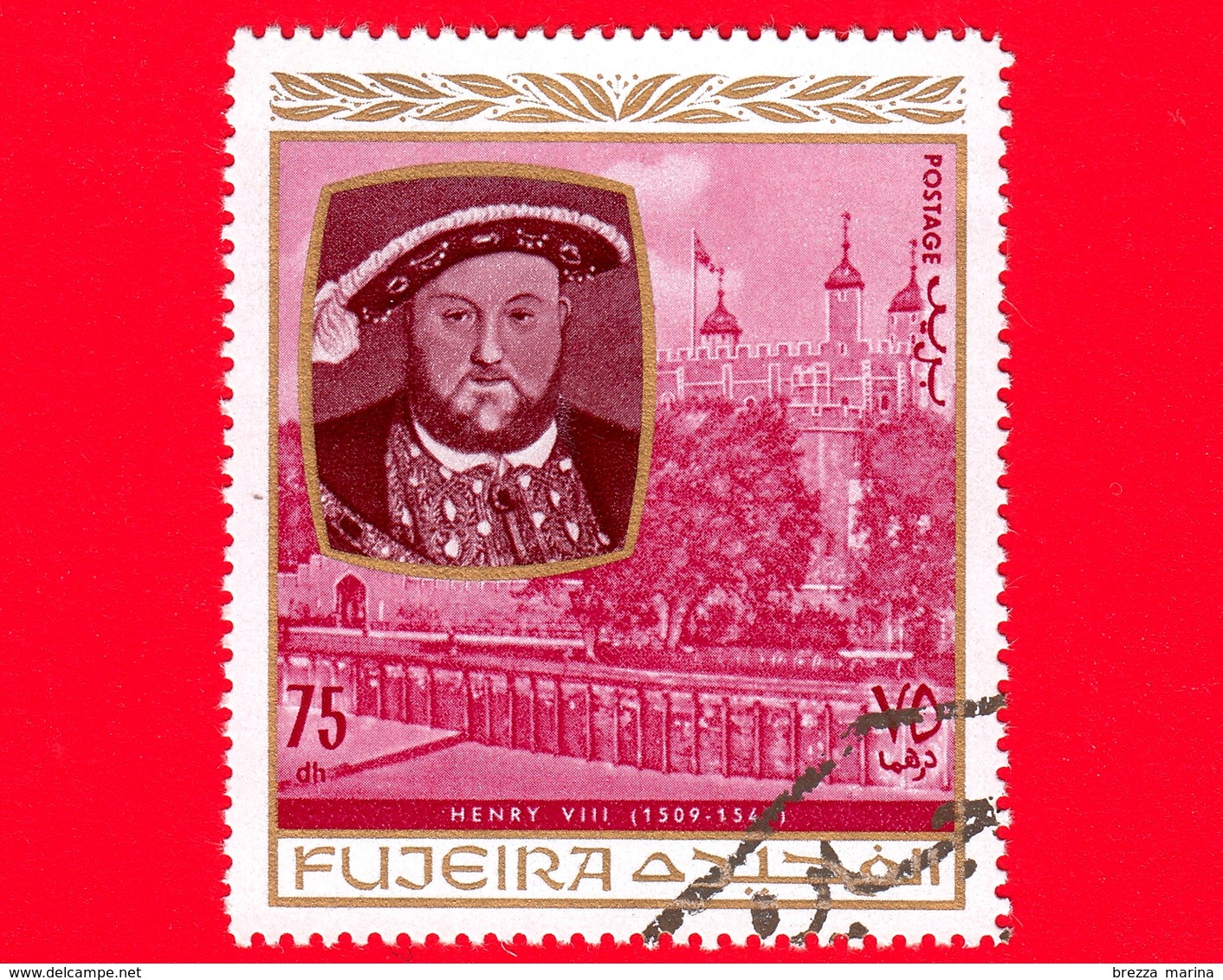Emirati - FUJEIRA - 1970 - Personalità Della Storia Inglese - Enrico VIII D'Inghilterra (1509-1547) - 75 - Fujeira