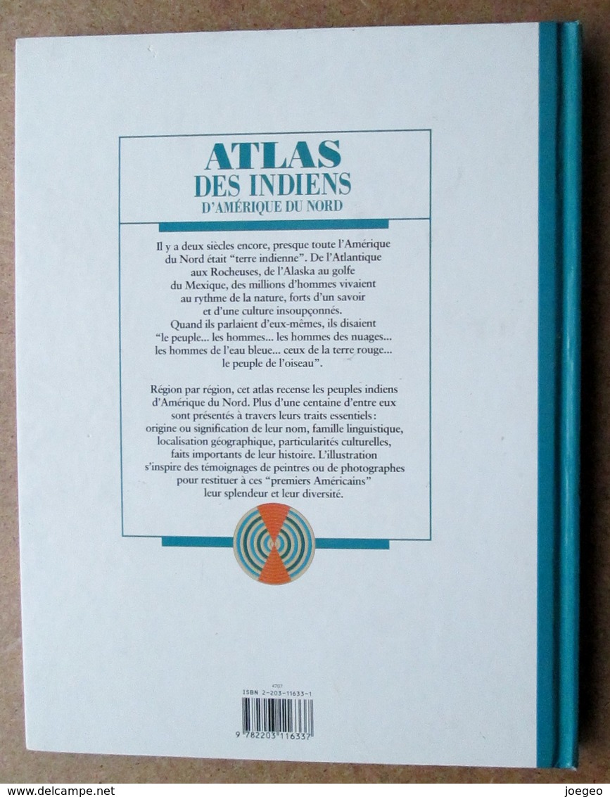 Atlas Des Indiens D'Amérique Du Nord - Gilbert Legay / Casterman 1993 - Sonstige & Ohne Zuordnung