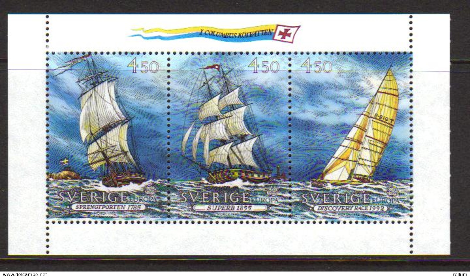 Suède - Europa CEPT 1992 - Yvert Nr. 1691/1693 - Michel Nr. 1709/1711  ** - 1992