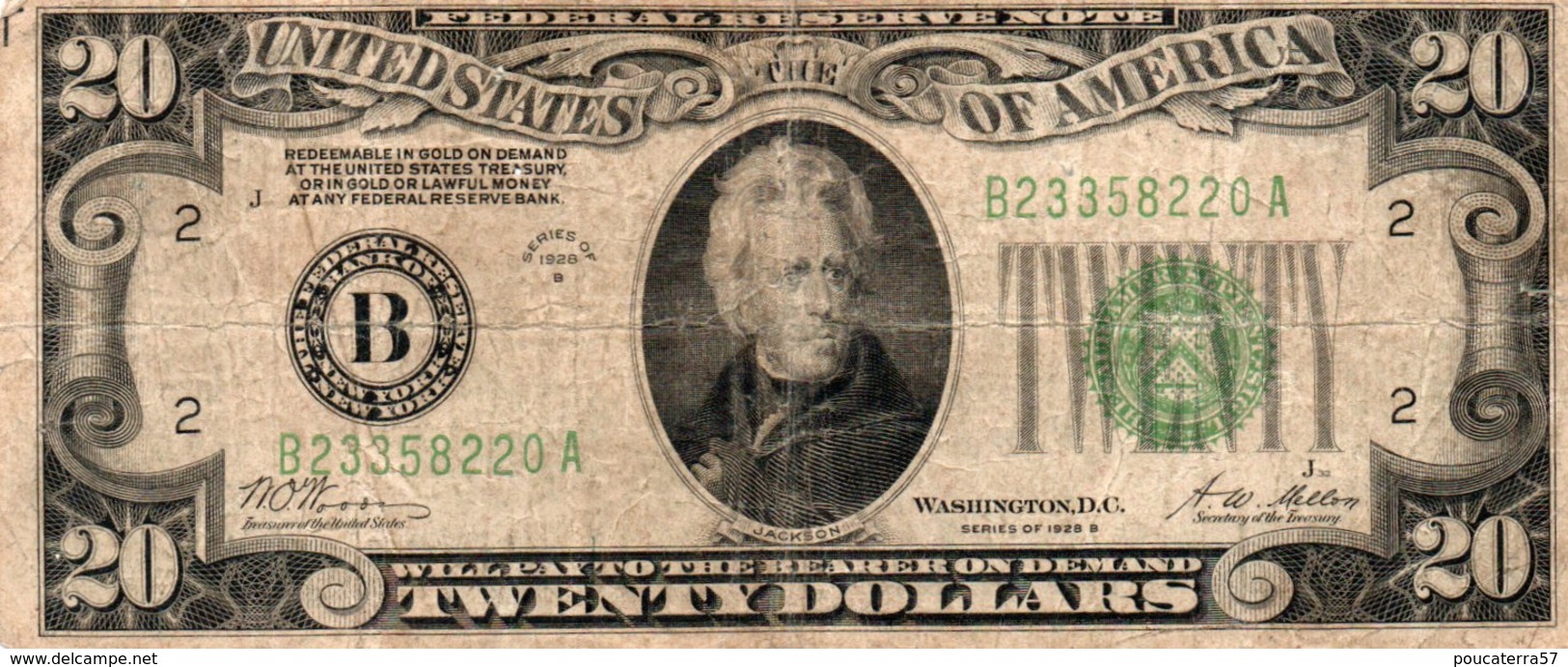 USA=1928-B   20  DOLLARS   P-430   V FINE - Bilglietti Della Riserva Federale (1928-...)