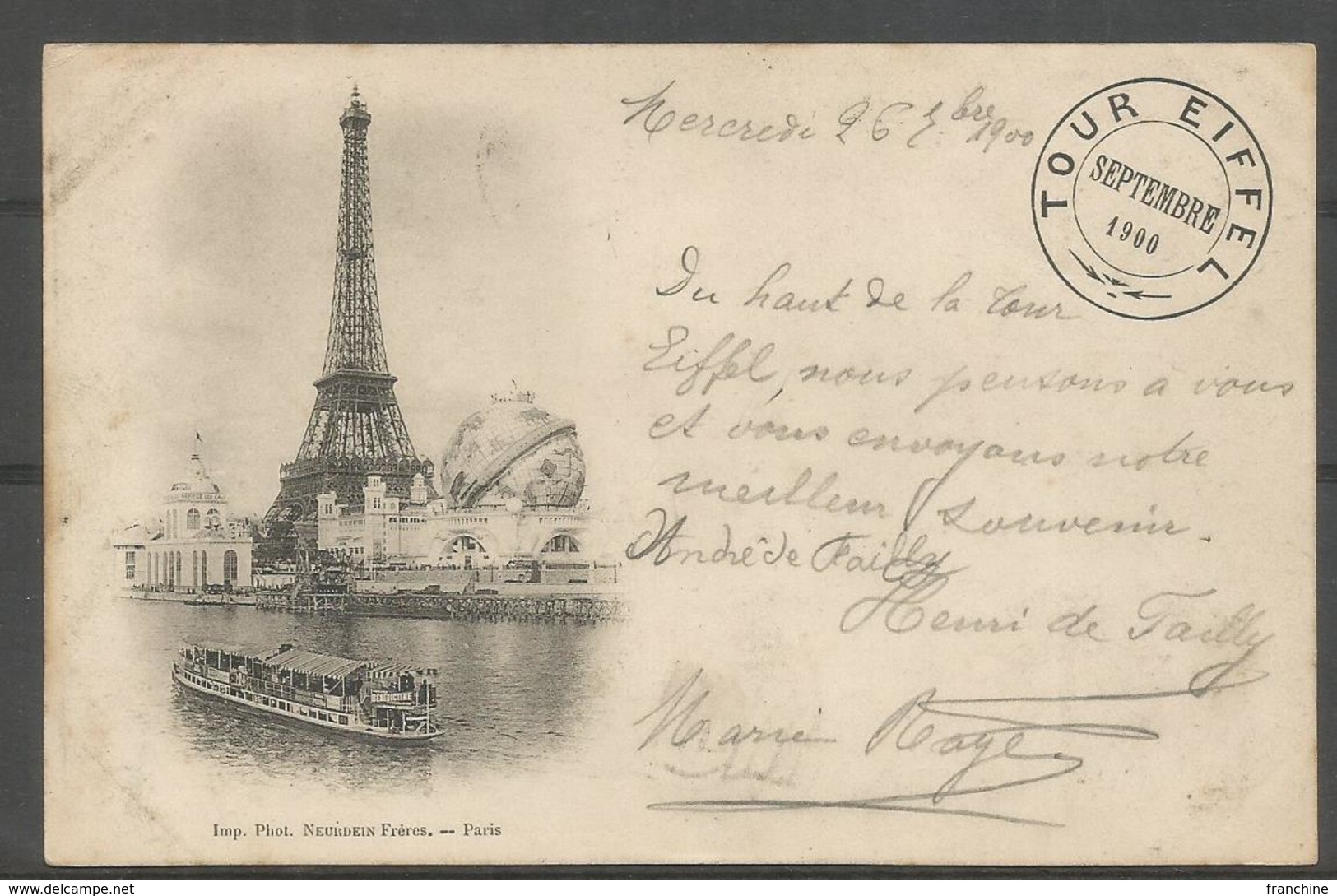 1877 – N°89 Oblitéré - 10c Noir S. Lilas - SAGE TYPE II - Oblitération DRAPEAU PARIS/EXPOSITION UNIVERSELLE - 1876-1898 Sage (Type II)