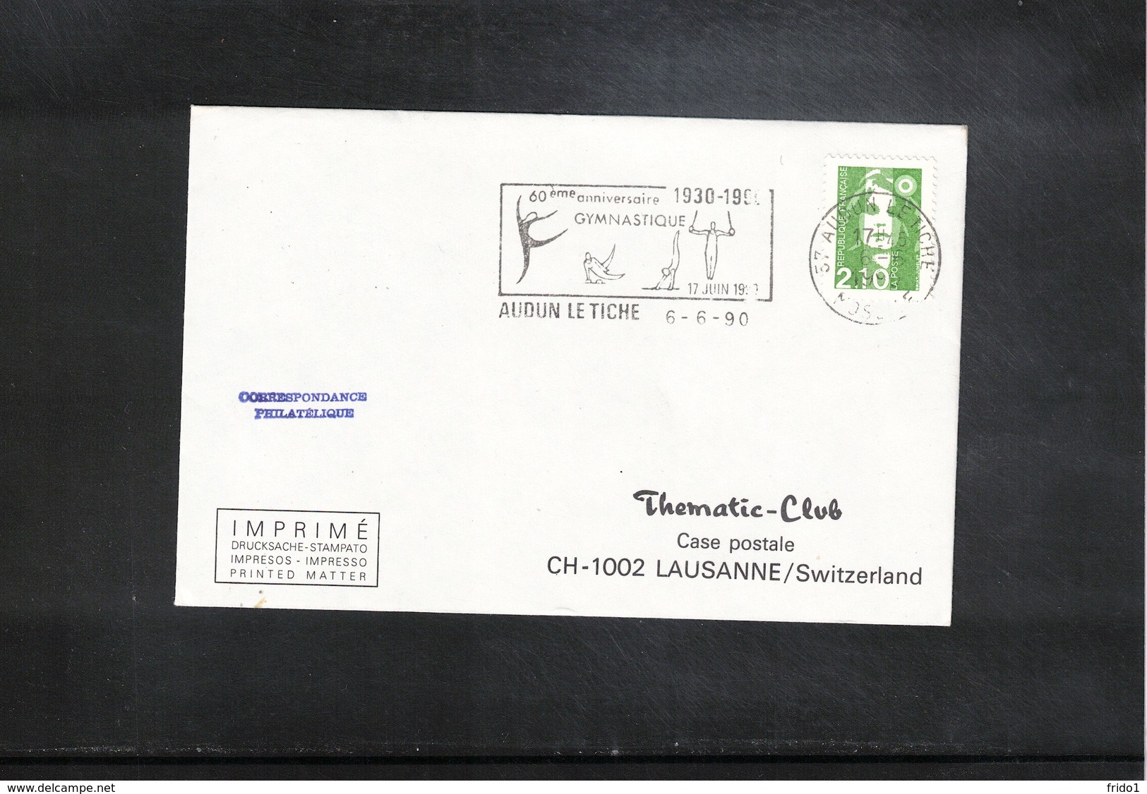 France / Frankreich 1990 Gymnastics Interesting Cover - Gymnastik