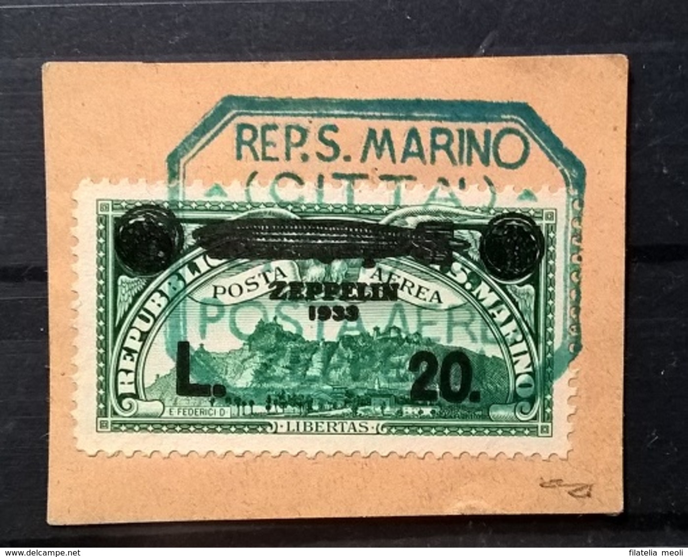 SAN MARINO 1933 ZEPPELIN - Lettres & Documents