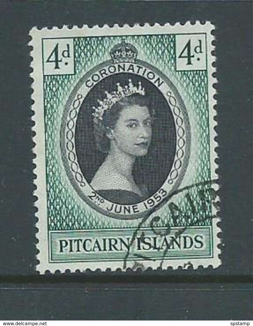 Pitcairn Islands 1953 QEII Coronation Single FU - Pitcairn Islands