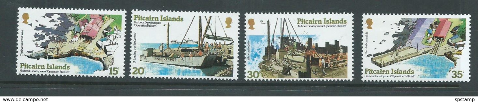 Pitcairn Islands 1978 Harbour Development Set 4 MNH - Pitcairn Islands