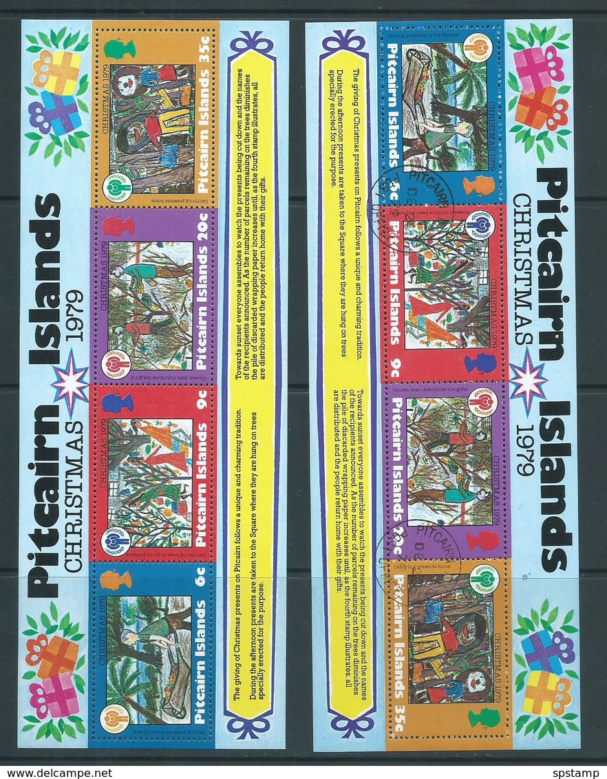 Pitcairn Islands 1979 Christmas IYC Miniature Sheet Both MNH & VFU - Pitcairn Islands