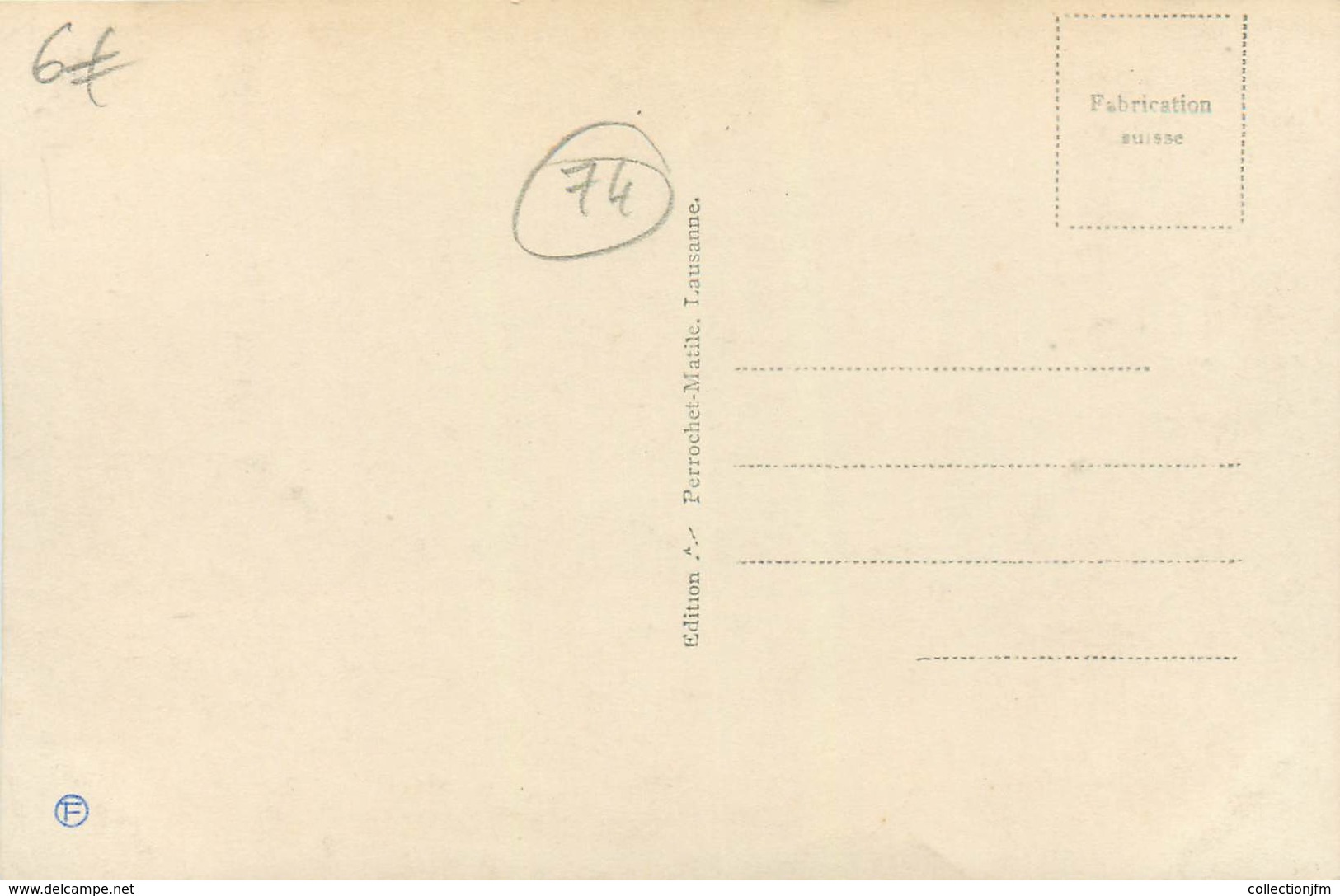 CPA FRANCE 74 "Le Col De La Forclaz" - Andere & Zonder Classificatie