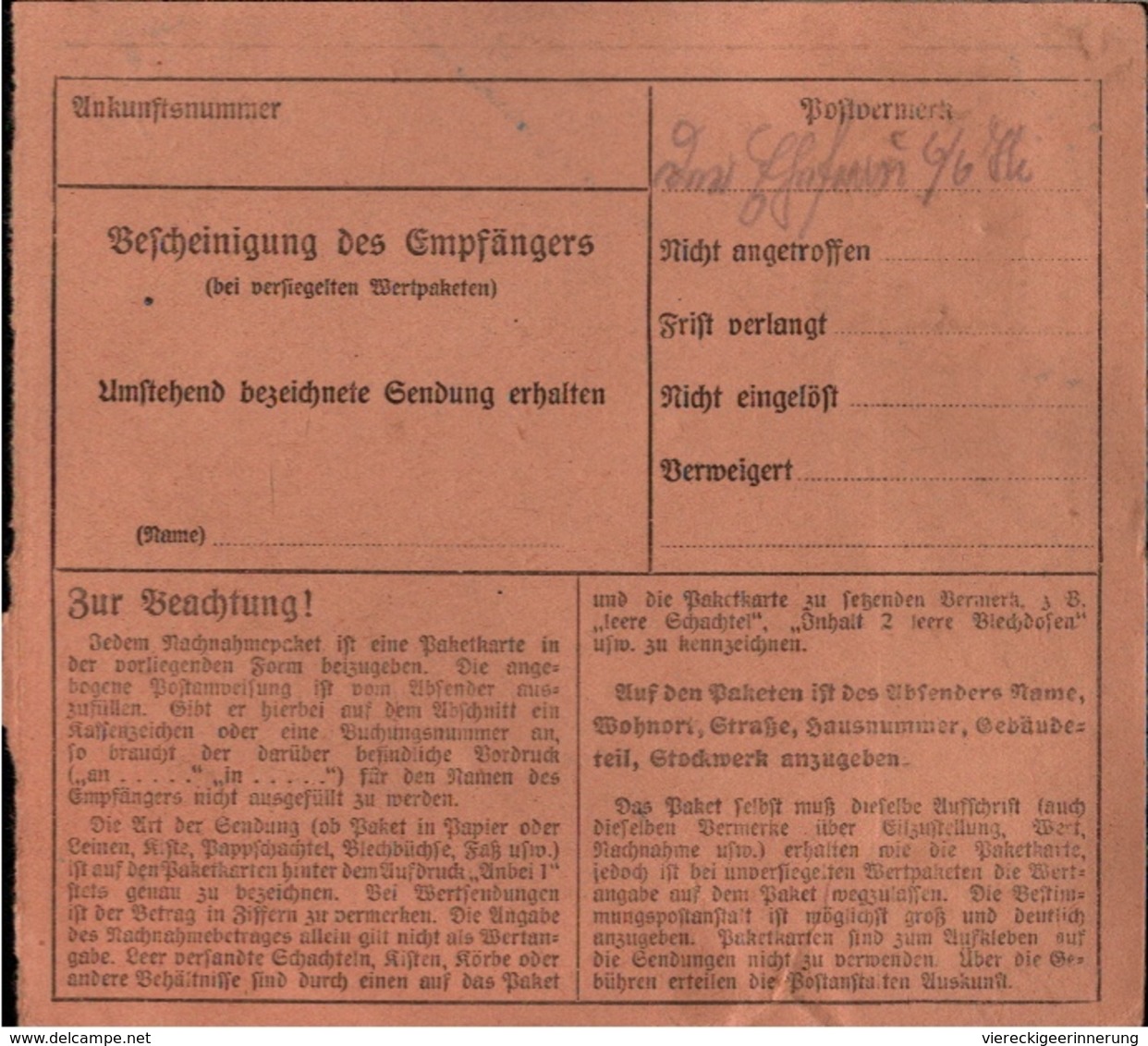 ! 1934 Schöne Nachnahme Paketkarte Deutsches Reich, Neukirch In Ostpreußen, Crossen - Sonstige & Ohne Zuordnung