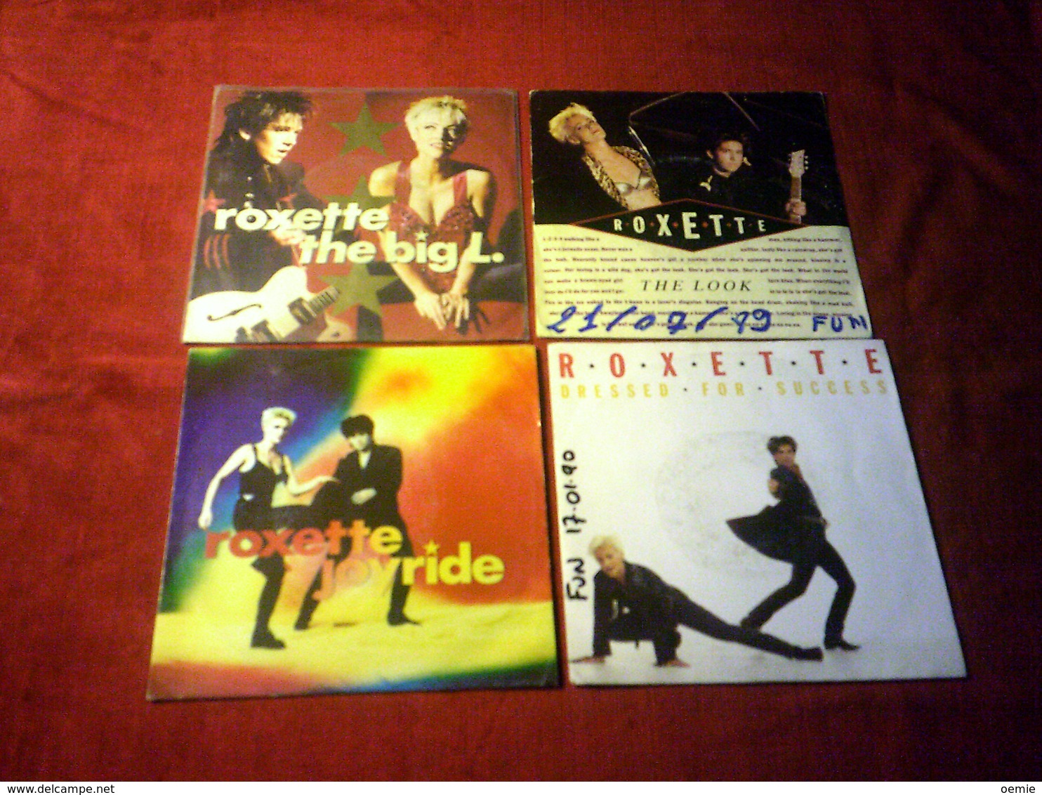 ROXETTE  °  COLLECTION DE 4 VINYLES 45 TOURS - Collections Complètes