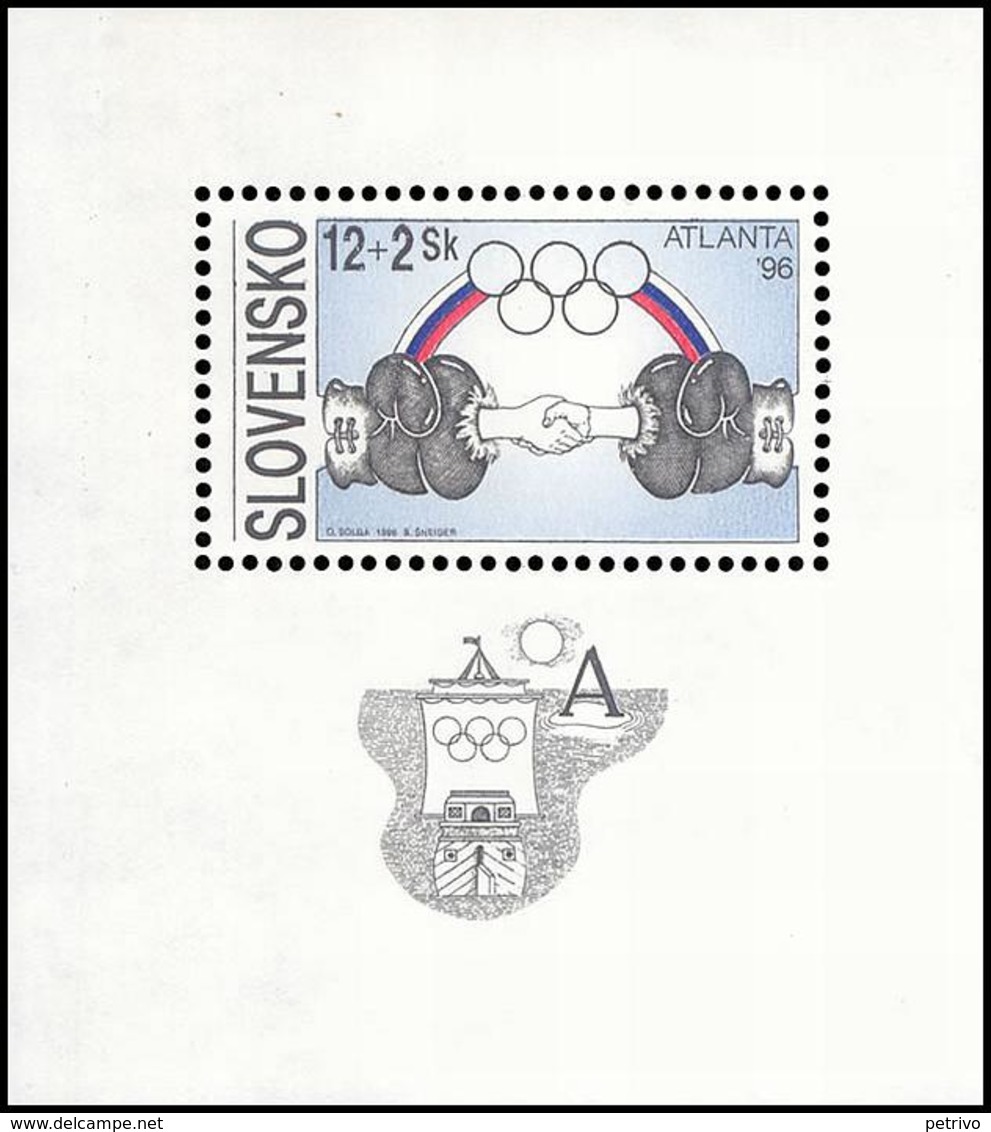 ** Slovakia - 1996 - Olympic Games 1996 - Mi. (253), Bl. 7 - Estate 1996: Atlanta