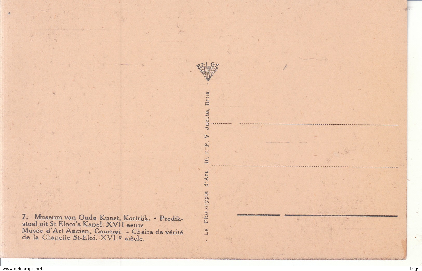 Kortrijk (Museum Van Oude Kunst) - Predikstoel Uit St. Elooi's Kapel (XVIIe Eeuw) - Kortrijk