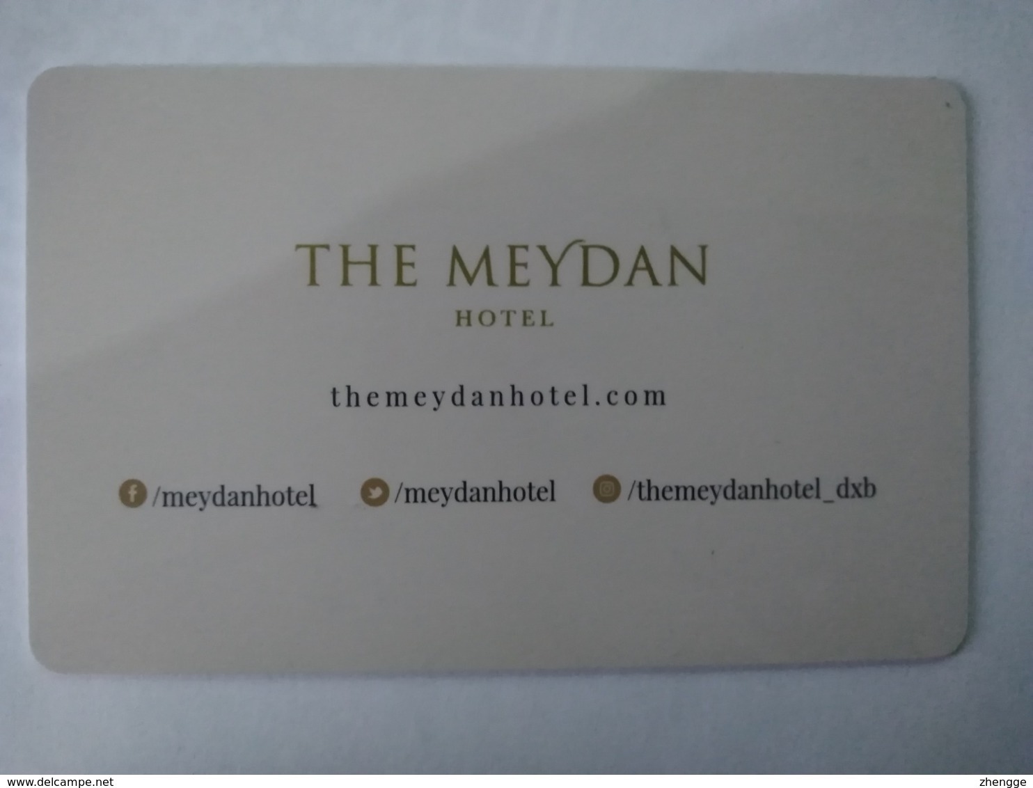 U.A.E Hotel Key, The Meydan Hotel Dubai, Dubai World Cup 2017, (1pcs) - Hotelkarten