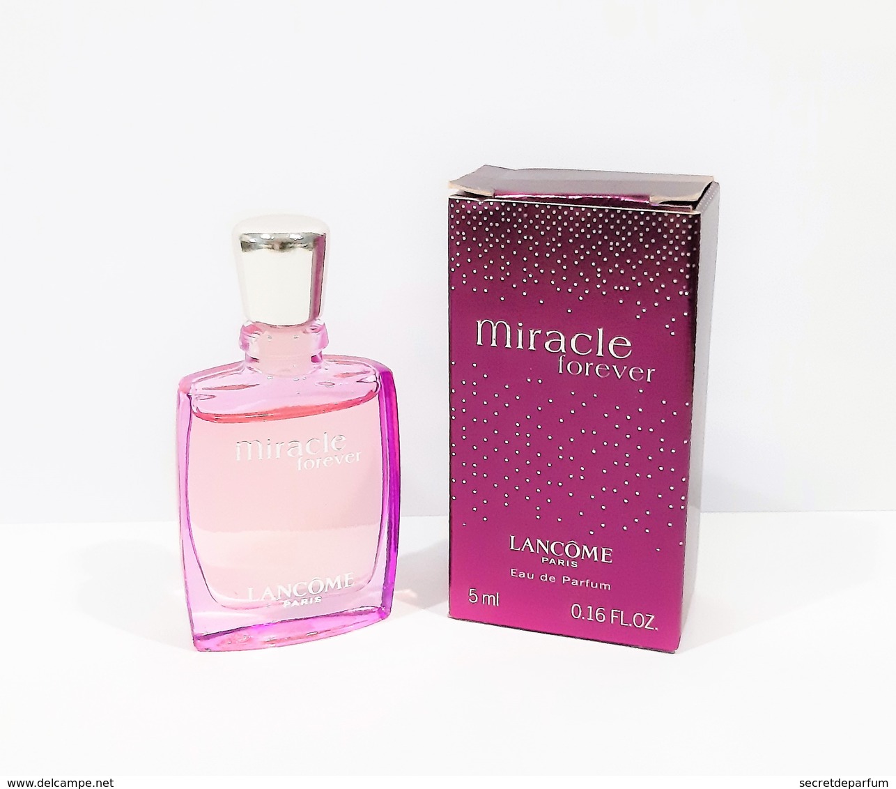 Miniatures De Parfum  MIRACLE FOREVER De  LANCOME  EDP   5 Ml  + Boite - Miniatures Femmes (avec Boite)