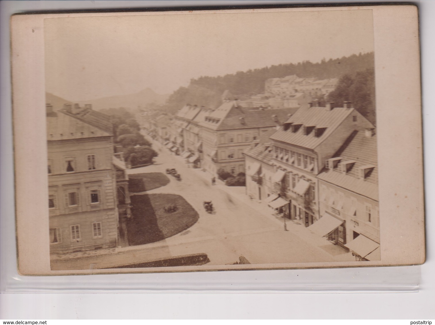 MARIENBAD UND UMGEBUNG KAISERSTRASSE  REPUBLIQUE TCHEQUE K MALOCH HOF PHOTOGR PRAG 16*10CM Fonds Victor FORBIN 1864-1947 - Anciennes (Av. 1900)