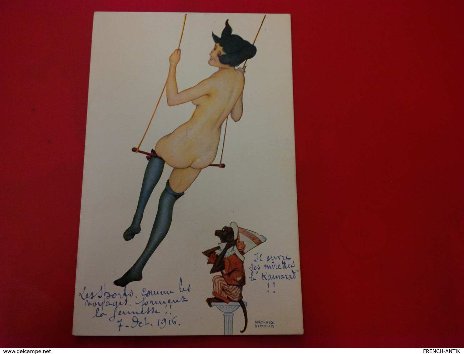 ILLUSTRATEUR RAPHAEL KIRCHNER LULU FEMME NU - Kirchner, Raphael