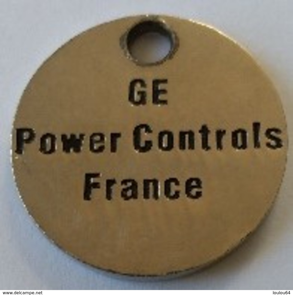 Jeton De Caddie - GE - Power Controls France - En Métal - Neuf - - Jetons De Caddies