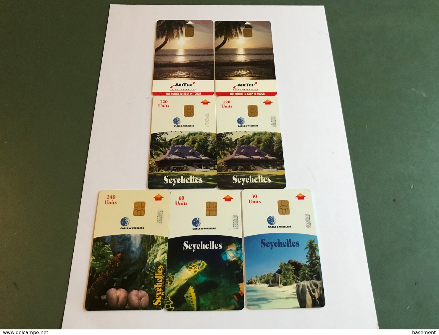 Seychelles - 7 Different Phonecards With Chip - Seychellen