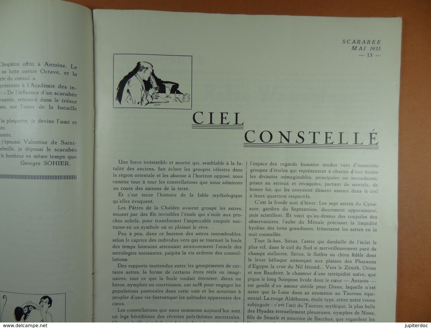 Scarabée 1933 N°1 Revue Littéraire Artistique Scientifique Mondaine (sommaire Dans Scan 2) - Sciences