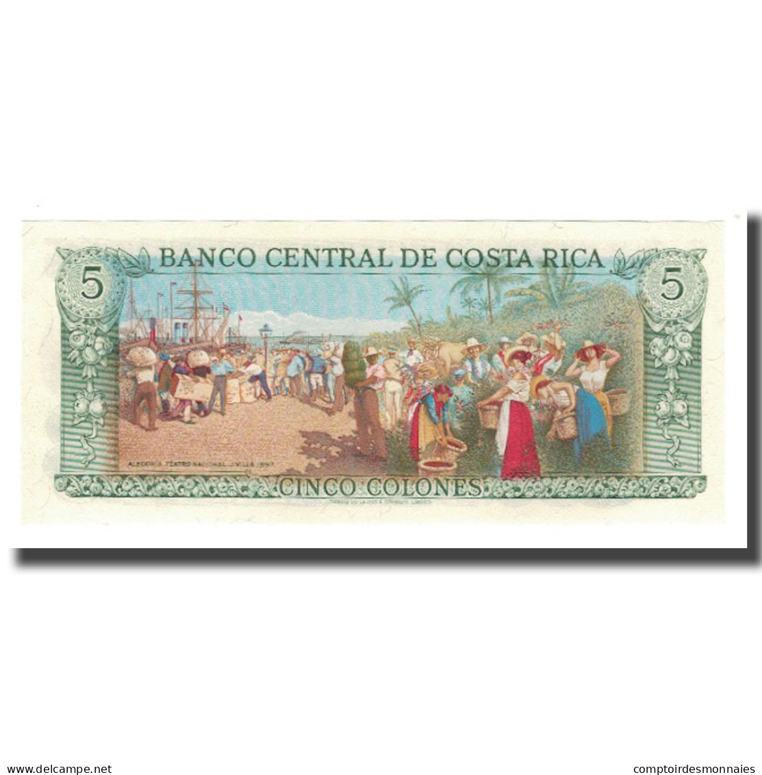 Billet, Costa Rica, 5 Colones, 1968-92, 1992-01-15, KM:236e, NEUF - Costa Rica