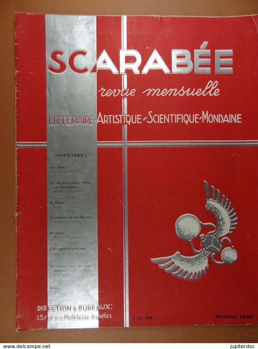 Scarabée 1933 Revue Littéraire Artistique Scientifique Mondaine (sommaire Dans Scan 2) - Sciences