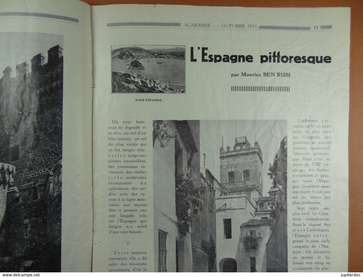 Scarabée 1933 Revue Littéraire Artistique Scientifique Mondaine (sommaire dans scan 2)