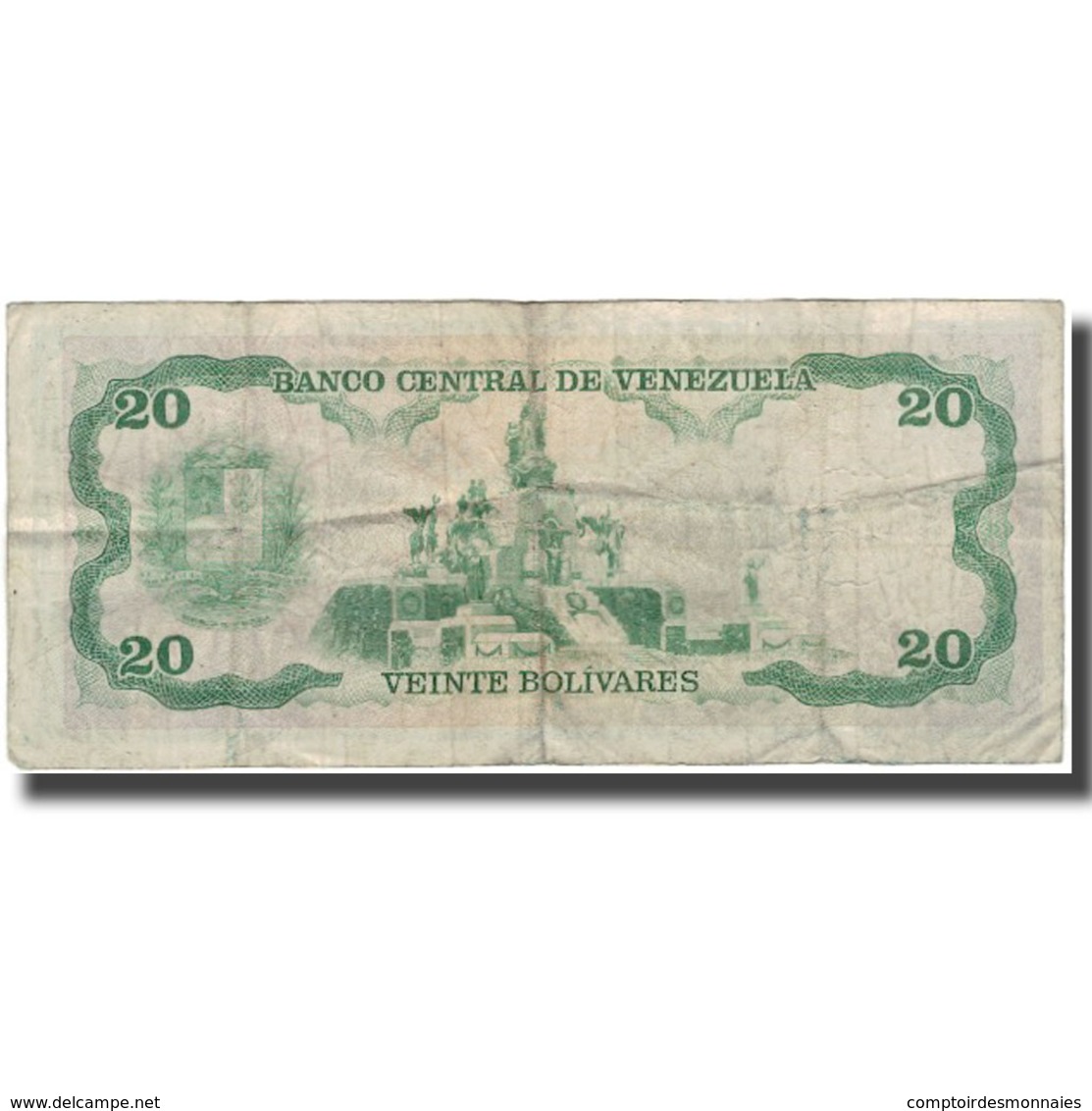 Billet, Venezuela, 20 Bolivares, 1987-07-07, KM:64a, B+ - Venezuela