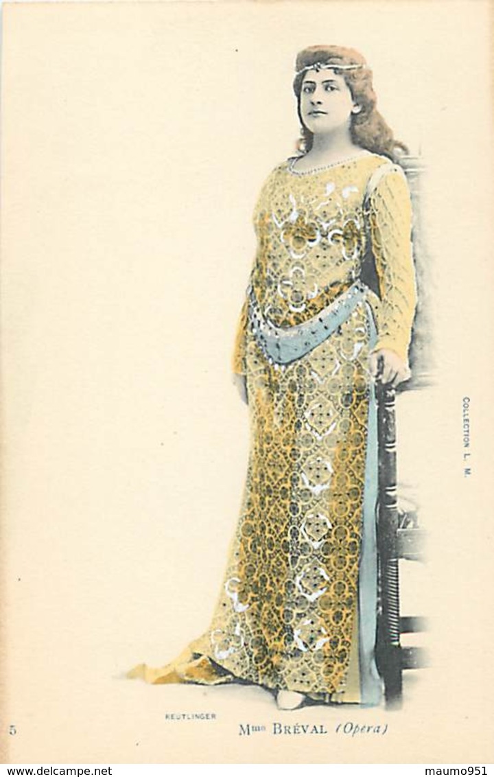 ILLUSTRATEUR REUTLINGER - Mme BREVAL (OPERA) - Entertainers