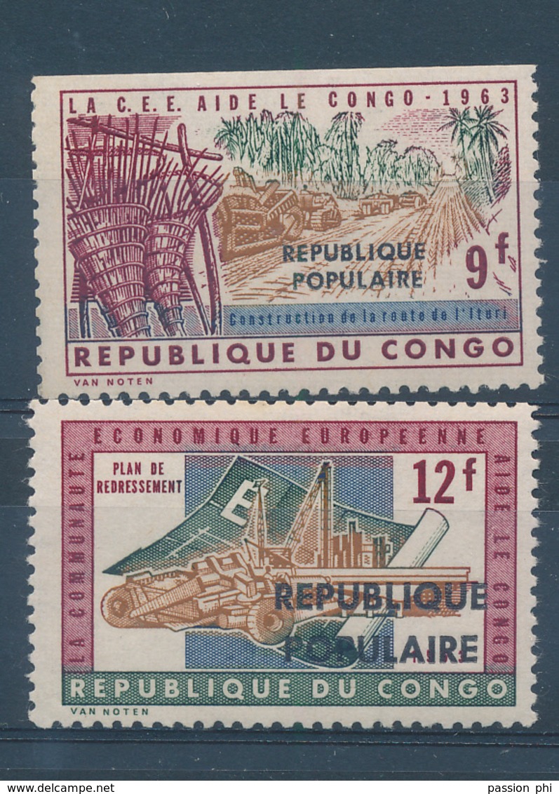 KATANGA CONGO KINSHASA STANLEYVILLE LOCAL OVERPRINT COB 18/19 MNH - Katanga