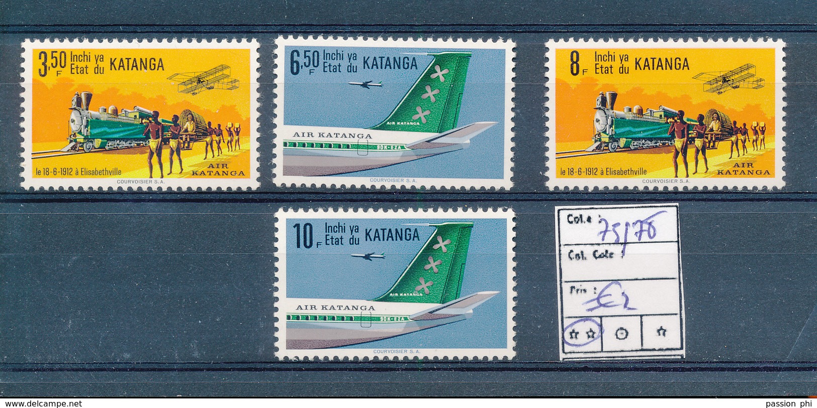 KATANGA COB 75/78 MNH - Katanga