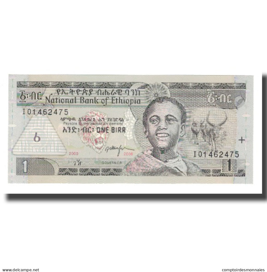 Billet, Éthiopie, 1 Birr, 2008 EE 2000, KM:46e, NEUF - Ethiopia